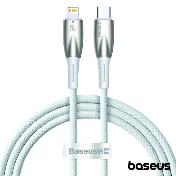 Cabo USB-C Macho P/ Lightning Macho 1m PD 20W Glimmer BASEUS - (CADH000002)