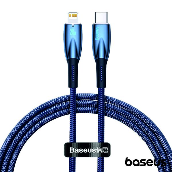 Cabo USB-C Macho P/ Lightning Macho 1m PD 20W Glimmer BASEUS - (CADH000003)