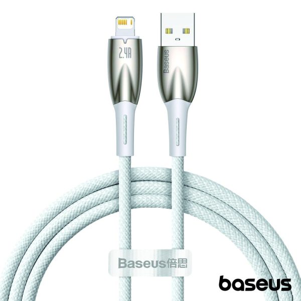 Cabo USB-A Macho P/ Lightning  Macho 1m Glimmer BASEUS - (CADH000202)