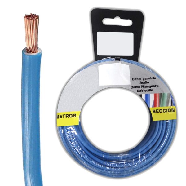 Cabo Alimentação Elétrico Neutro 1x1.5mm² Azul 5m - (CAE1X1.5A)