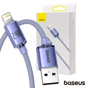 Cabo USB-A / Lightning Macho Crystal Shine 1.2m BASEUS - (CAJY000005)