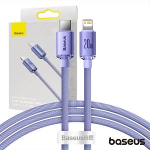 Cabo USB-C / Lightning Macho 20W PD 1.2m CrystalShine BASEUS - (CAJY000205)