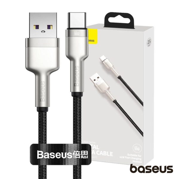 Cabo USB-A Macho P/ USB-C Macho 0.25m Cafule BASEUS - (CAKF000001)