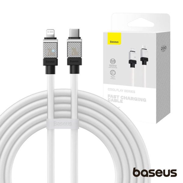 Cabo USB-C / Lightning Macho 20W PD 2m Coolplay BASEUS - (CAKW000102)