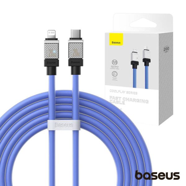 Cabo USB-C / Lightning Macho 20W PD 2m Coolplay BASEUS - (CAKW000103)