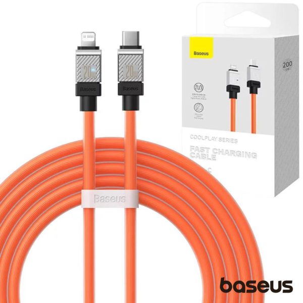 Cabo USB-C / Lightning Macho 20W PD 2m Coolplay BASEUS - (CAKW000107)