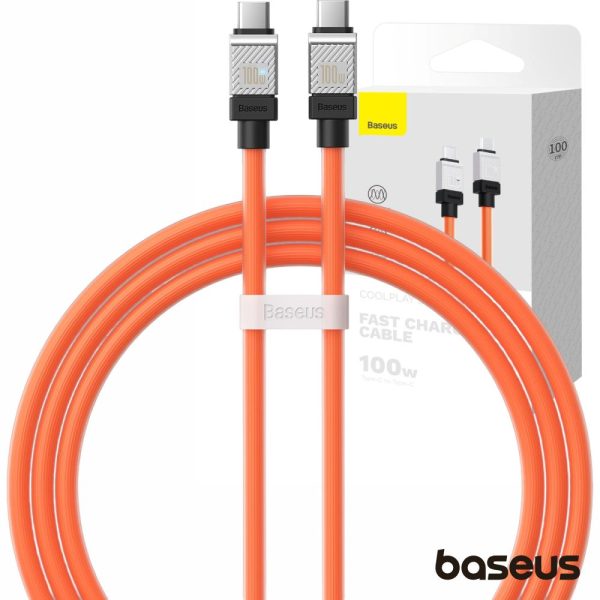 Cabo USB-C Macho P/ USB-C Macho 100W PD 1m Coolplay BASEUS - (CAKW000207)