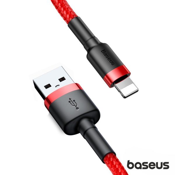 Cabo USB-A Macho P/ Lightning Macho 3m Cafule BASEUS - (CALKLF-R09)