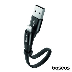 Cabo Flat USB-A 2.0 Macho / Lightning Branco 0.23m BASEUS - (CALMBJ-B01)