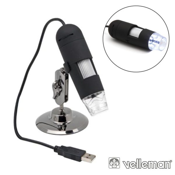 Microscópio Digital 2mp Usb C/ Ampliação 10-200x - (CAMCOLMS1N)