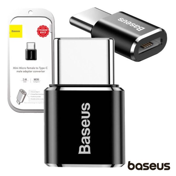 Adaptador Micro-USB P/ USB-C BASEUS - (CAMOTG-01)