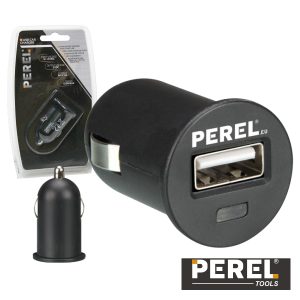 Adaptador Isqueiro 12V/24V / USB 5v 2.1A Perel - (CARSUSB17)