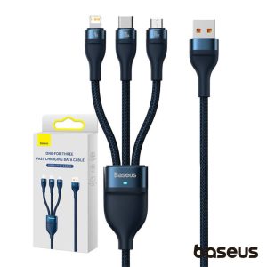 Cabo USB-A p/ MicroUSB/USB-C/Lightning Macho 1.2M 100W - (CASS030003)