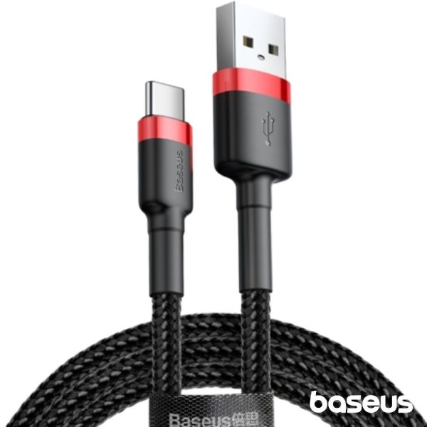 Cabo USB-A Macho P/ USB-C Macho 3m Cafule BASEUS - (CATKLF-U91)