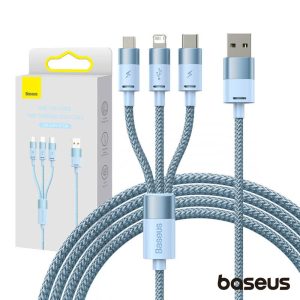 Cabo USB-A 2.0 Macho p/ Lightning/USB-C/MicroUSB 3.5A BASEUS - (CAXS000017)