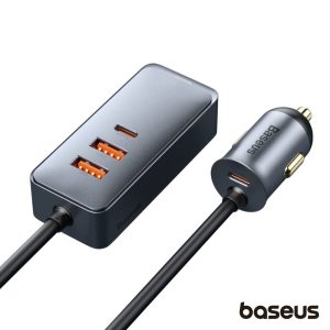 Adaptador Isqueiro 12V/24V PD 2 USB-A / 2 USB-C BASEUS - (CCBT-A0G)