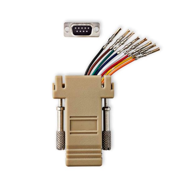 FICHA ADAPTADORA RJ45  / D 9P MACHO - (CCGB52820IV)