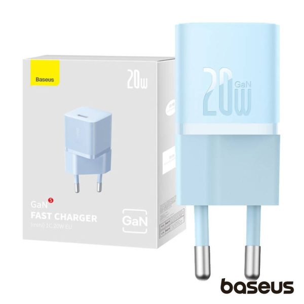 Alimentador Comutado Miniatura USB-C 20W GaN5 BASEUS - (CCGN050103)