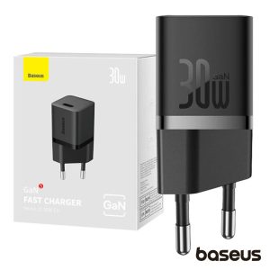 Alimentador Comutado Miniatura USB-C 30W GaN5 BASEUS - (CCGN070401)