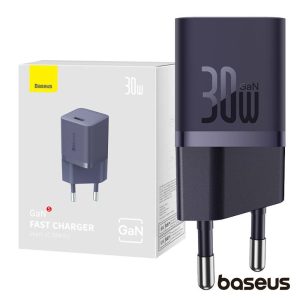 Alimentador Comutado Miniatura USB-C 30W GaN5 BASEUS - (CCGN070705)