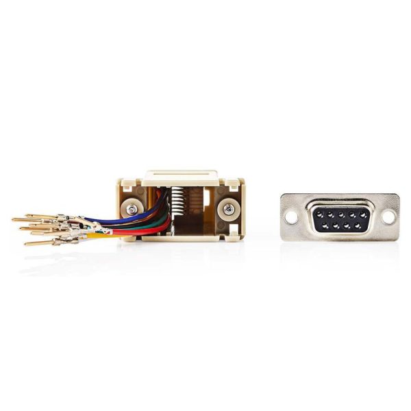 Ficha Adaptadora RJ45 / D 9p Macho - (CCGP52821IV)