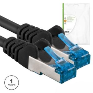 Cabo Sf/UTP CAT6a Lszh 1M Preto - (CCGP85320BK10)