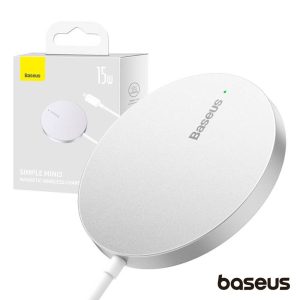 Carregador Por Indução QI Branco Mini3 15W BASEUS - (CCJJ040012)