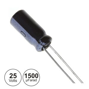 Condensador Electrolitico 1.500uF 25V 105º - (CE1500-25)