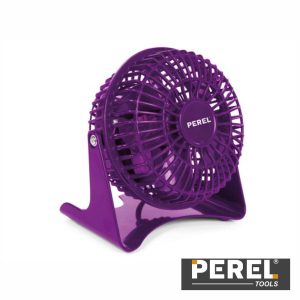 Ventoínha de Mesa Ø10cm Roxa PEREL - (CFANAM1-PL)