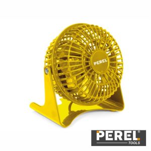 Ventoínha de Mesa Ø10cm Amarela PEREL - (CFANAM1-Y)