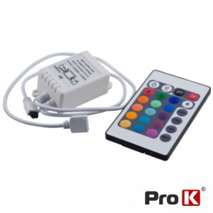 Controlador P/ Fita LEDS RGB 12V C/Comando PROK - (CFL11RGB12)