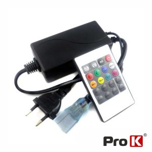 Controlador P/ Fita LEDS RGB 220v C/ Comando PROK - (CFL31RGB220(L))