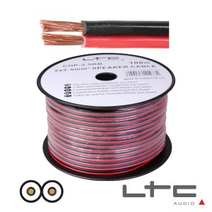 Cabo Coluna 2x1.50mm Preto/Vermelho 100m Ltc - (CHP1.5RB)