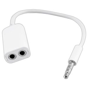 Cabo Adaptador Jack 3.5mm Macho 4P / 2 Jack 3.5mm Fêmea - (CJACK102B)