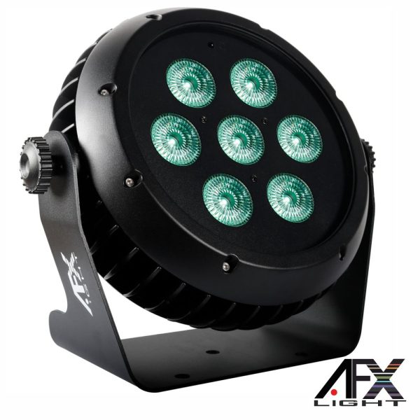 Projetor Par C/ 7 LEDS 10W RGBW DMX IP65 AFXLIGHT - (CLUB-710-IP)