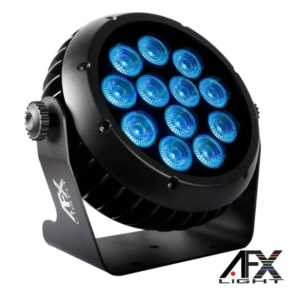 Projetor Par C/ 12 LEDS 12W RGBW DMX IP65 AFXLIGHT - (CLUB-MIX2-IP)