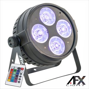 Projetor Par C/ 4 LEDS 50W UV DMX IP65 AFXLIGHT - (CLUB-UV450)