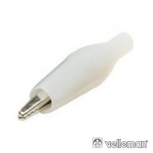 Pinça Crocodilo 27mm Isolada Branco - (CM5W)