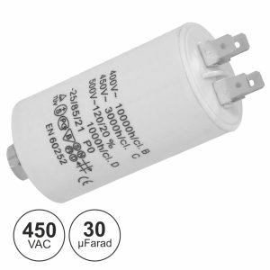 Condensador Arranque 30uf 450V + Terra - (COA30/450)