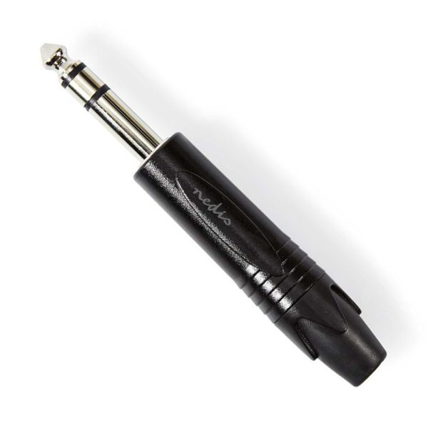 Ficha Jack 6.35mm Macho St - (COTP23901BK)