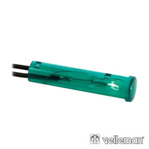 Luz Piloto Redondo Verde 220v 7mm VELLEMAN - (CRAF220V)