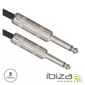 Cabo Jack 6.35mm Macho / Macho 5m Mn IBIZA - (CS5JJ)