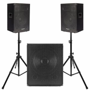 Conjunto Som Bi-Amplificado 1600W - (CUBE1510-SET)