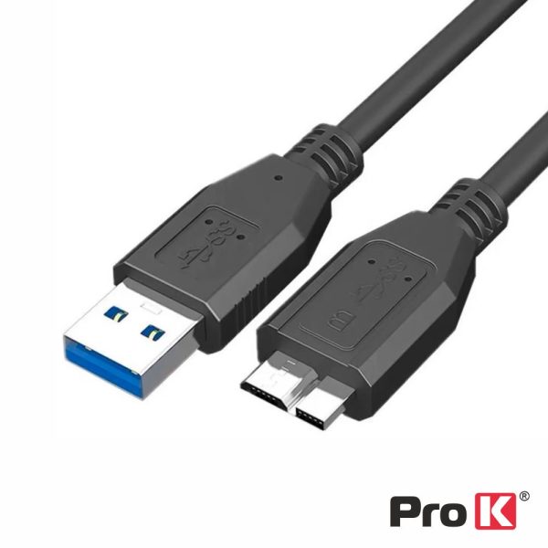 Cabo USB-A 3.0 Macho / Micro USB-B Macho 1.8m PROK - (CUSB302/1.8)