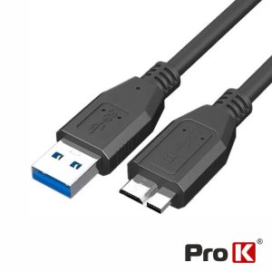 Cabo USB-A 3.0 Macho / Micro USB-B Macho 1m PROK - (CUSB302/1)