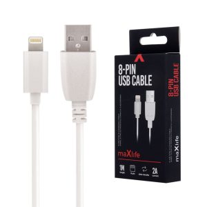 Cabo USB-A 2.0 2A Macho / Lightning Branco 1m - (CUSBL-03WH)