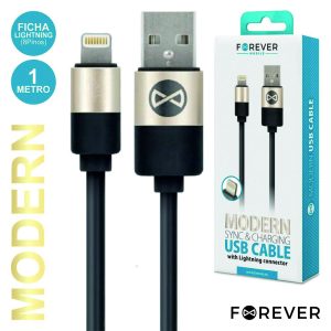 Cabo USB-A 2.0 Macho / Lightning 1M FOREVER - (CUSBL-MODERN)