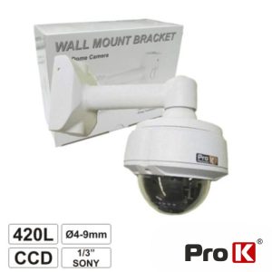 Câmara Vigilância Dome Ccd Cores 420l 1/3" IP66 Sony PROK - (CVC064LA)