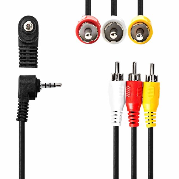 Cabo Jack 3.5mm Macho/ 3x RCA Macho 1m Preto - (CVGL22400BK10)