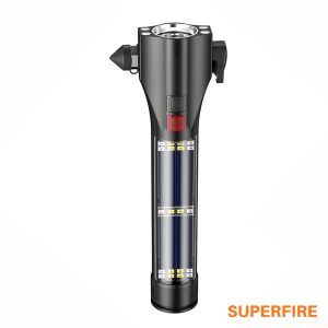 Lanterna De Segurança 7 em 1 10W 310lm IP44 SUPERFIRE - (D30)